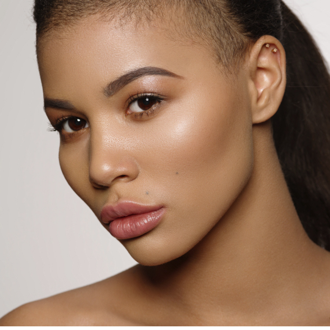 woman with clear glowing skin